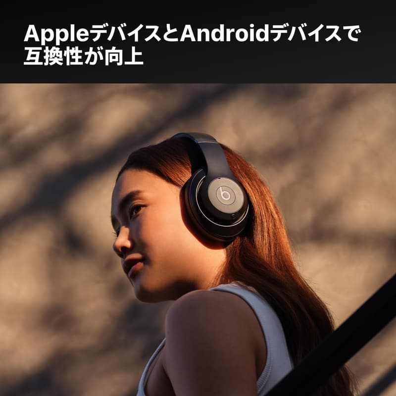 ワイヤレスBluetoothノイズキャンセリングヘッドフォン（パーソナライズ空間オーディオ） - 最大40時間再生 - ブラック