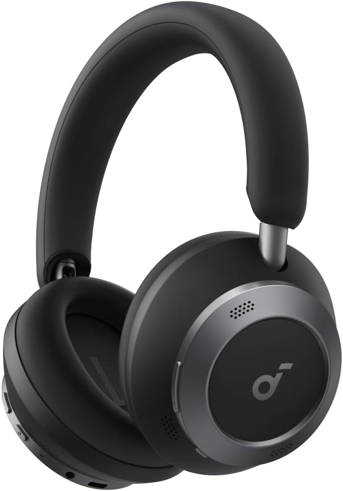 Anker Soundcore Space One Pro Bluetooth 5.3 ワイヤレスヘッドホン - 60時間再生・ウルトラノイズキャンセリング・ハイレゾ対応 - ミッドナイトブラック