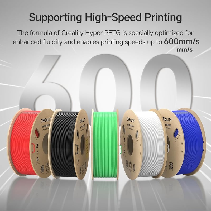 CREALITY ハイパーPETG 1.75mm 3Dプリンターフィラメント 2kg ブラック・ホワイト