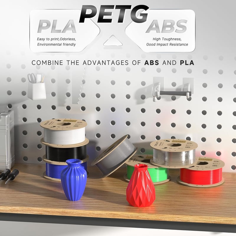 CREALITY ハイパーPETG 1.75mm 3Dプリンターフィラメント 2kg ブラック・ホワイト