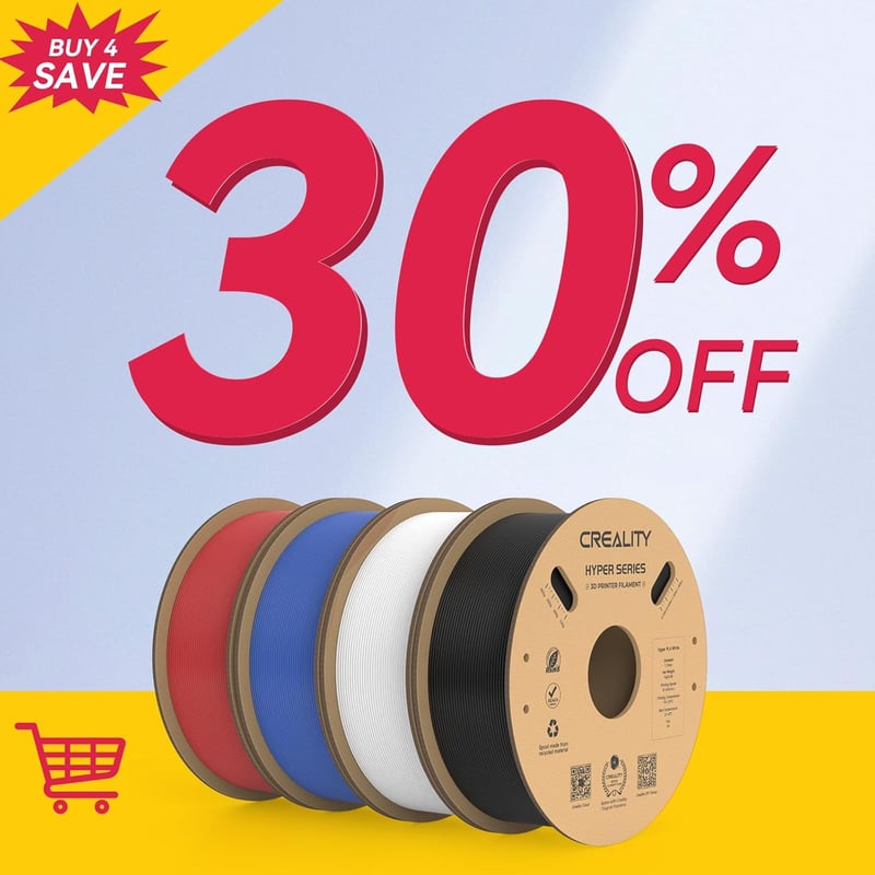 ハイパーPLAフィラメントバンドル 4KG - 速さと強靭性を兼ね備えた3Dプリンター用フィラメント