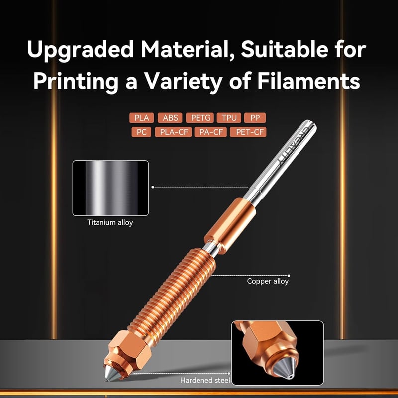 Creality K1シリーズ用 Hotend アップグレードキット セラミック加熱ブロック 3Dプリンター用 300°C対応