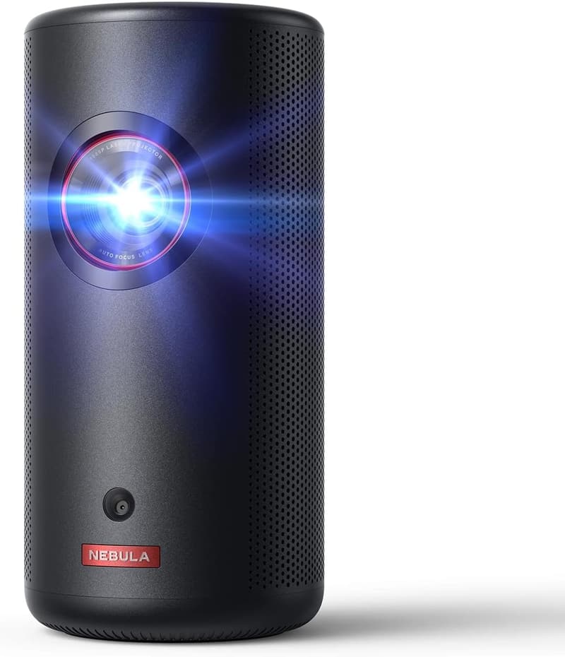 家庭用フルHDモバイルプロジェクター Anker Nebula Capsule 3 Laser - Netflix対応・300ANSIルーメン・バッテリー内蔵・天井投影