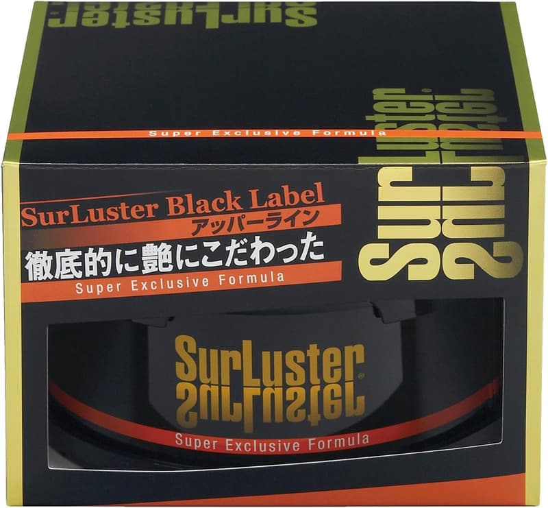 シュアラスター スーパーエクスクルーシブ 固形ワックス 200g - 天然カルナバ蝋使用 自動車用 光沢 保護 スポンジ付き