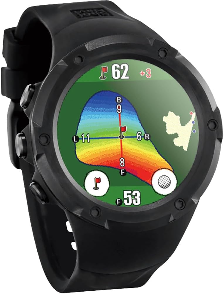 競技用 GPS ゴルフナビ ショットナビ Evolve PRO Touch ブラック 1.4インチ大画面 日本製