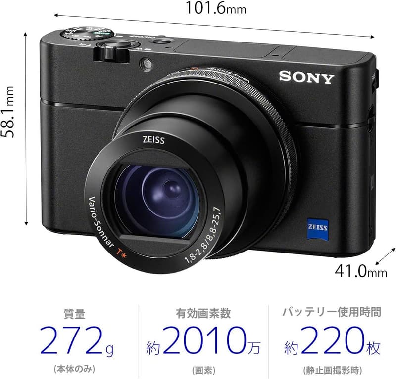 SONY Cyber-shot RX100V コンパクトデジタルカメラ ブラック 4K動画記録 180度チルト液晶