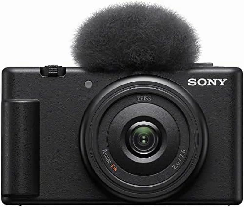 Vlog用デジタルカメラ Sony ZV-1F 20mm F2.0 ブラック ウィンドスクリーン付属