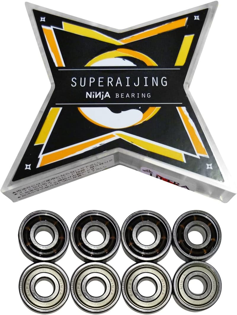 スケートボード用ABEC7オイルタイプニンジャベアリング スーパー雷神