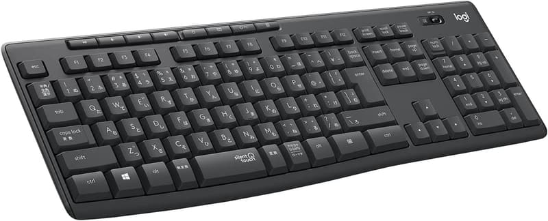 静音・耐水仕様のロジクールワイヤレスキーボード K295GP（グラファイト）