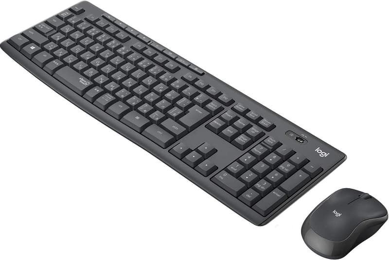ロジクール MK295GP 静音ワイヤレスマウスキーボードセット USB接続 グラファイト