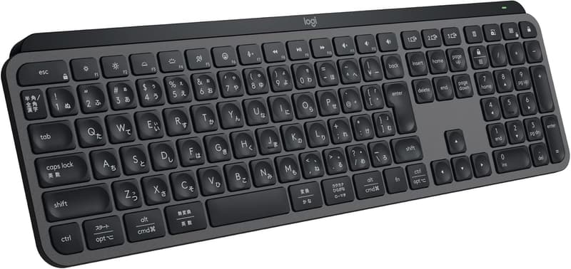ロジクール MX KEYS S 薄型ワイヤレスキーボード グラファイト 充電式 Windows/Mac対応