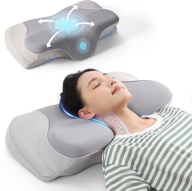 父の日・母の日向け 調整可能な安眠枕 洗えるカバー付き
