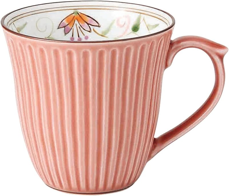 母の日ギフト 西海陶器 波佐見焼 花柄マグカップ ピンク 250ml 食洗機・電子レンジ対応 日本製