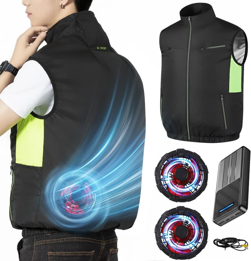 【2025年モデル】バッテリーファンセット 40800mAh大容量 空調作業服用 男女兼用