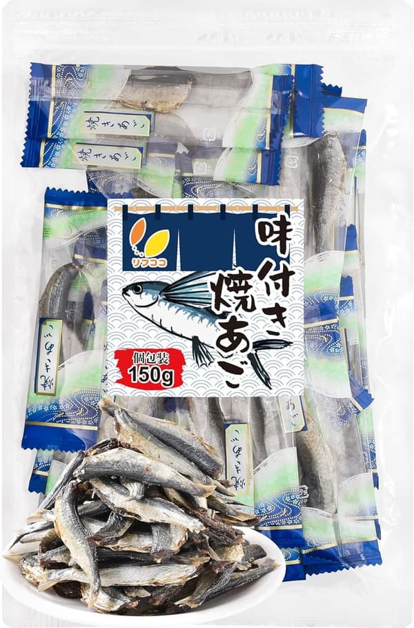 酒のつまみ 焼きあご（味付き・150g・個包装・チャック付き）