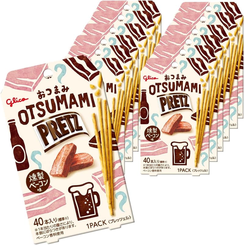 燻製ベーコン味プリッツ おつまみスナック 24g×14個 江崎グリコ