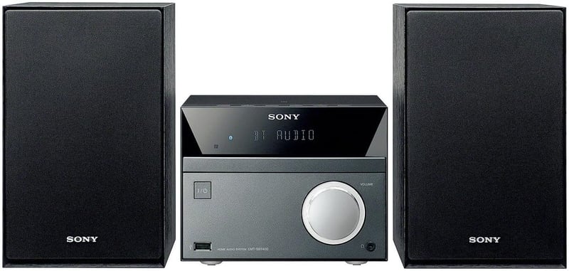 Bluetooth対応シルバーのマルチコネクトミニコンポ CMT-SBT40