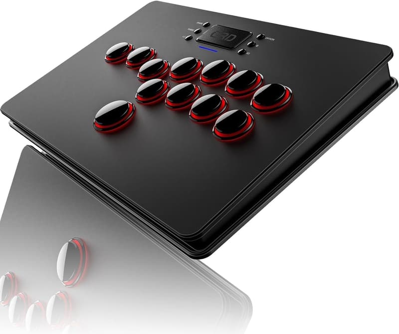 レバーレスアーケードコントローラー QRD Maestro S3 - Nintendo Switch/PS4/Xbox対応、タッチパッド・スマホホルダー付