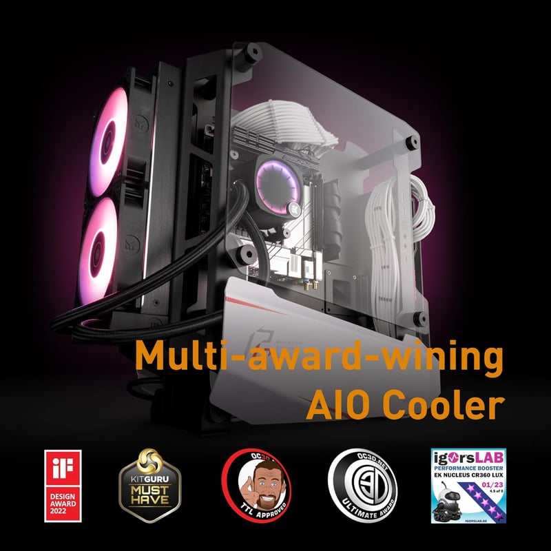 EKWB EK-Nucleus AIO CR360 Lux D-RGB 360mm CPUクーラー 最新Intel & AMD対応