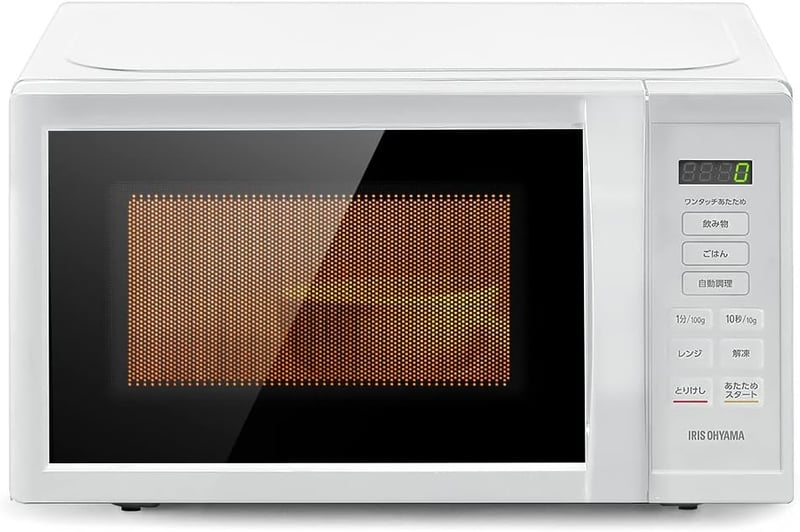 一人暮らし向け 17L ヘルツフリー単機能カウンタートップ電子レンジ IMB-T178-W ホワイト