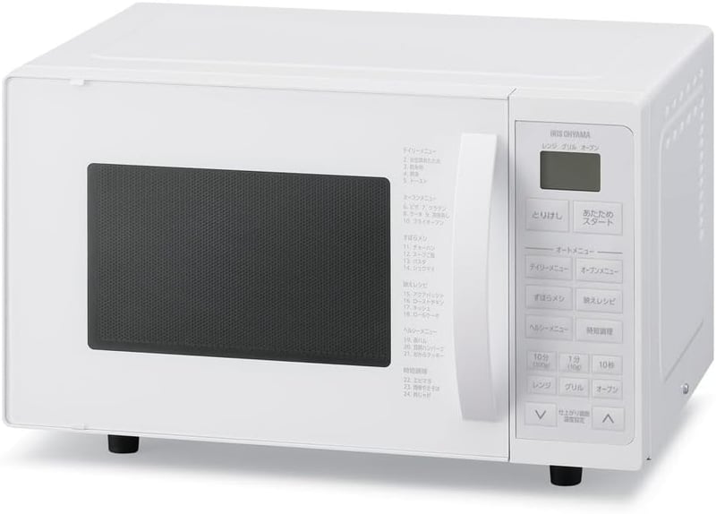 一人暮らし向け 16L オーブンレンジ グリル機能付き ナチュラルホワイト MO-T1605-WH