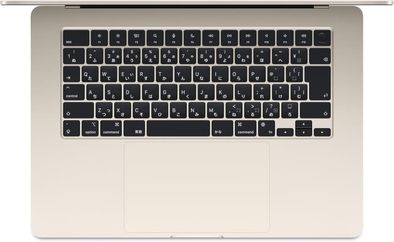 Apple 2024年モデル MacBook Air 15インチ、M3チップ、16GBメモリ、256GBストレージ、日本語キーボード - スターライト