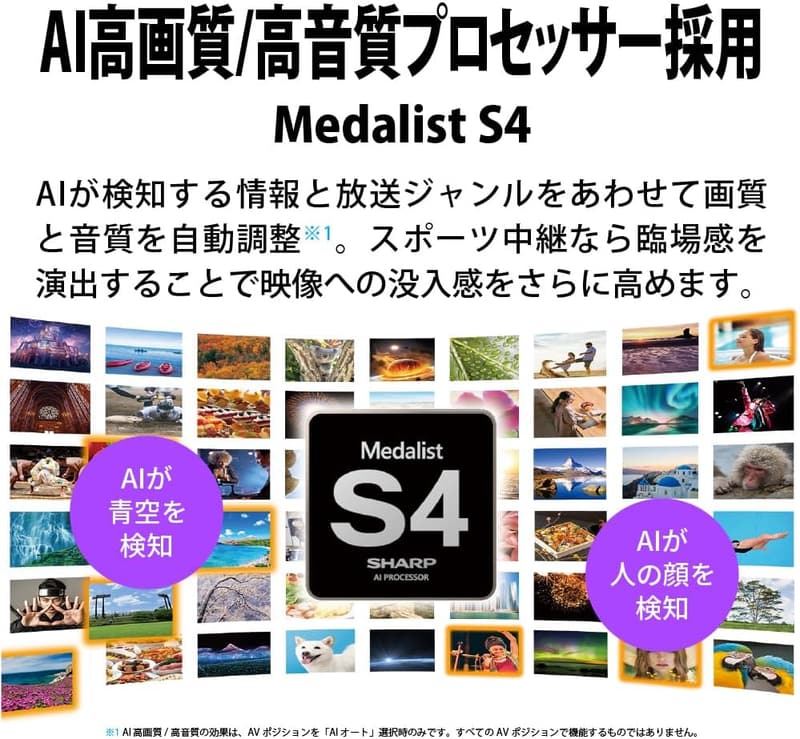 シャープ 48V型 4K有機ELテレビ AQUOS 4T-C48GQ3 Google TV Dolby Atmos対応 2024年モデル