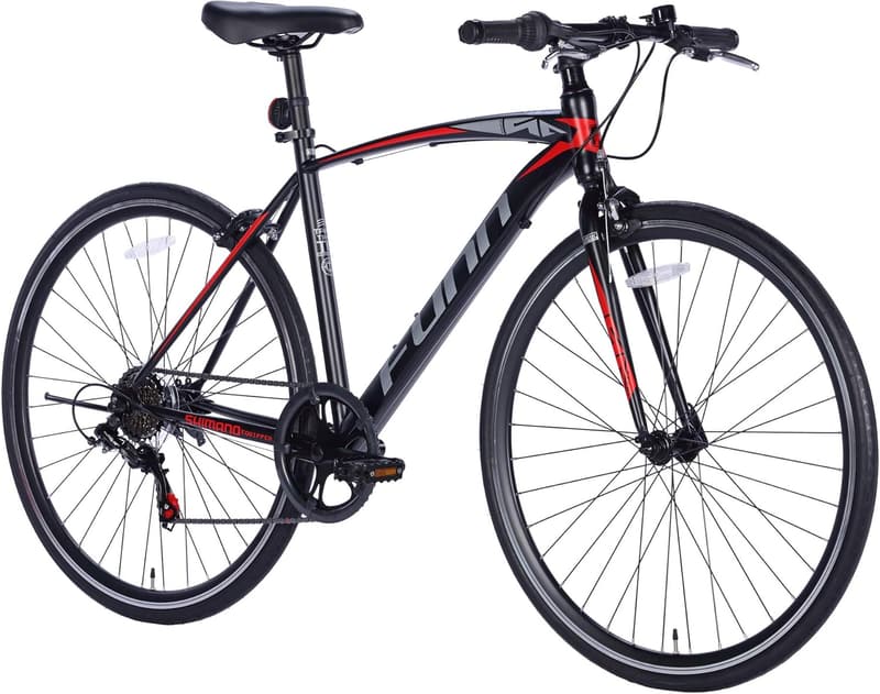 自転車 クロスバイク GT100 シマノ6段変速 700x28cタイヤ フラットハンドルバー