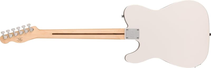 Squier Sonic Esquire エレキギター（アークティックホワイト、メイプル指板、ソフトケース付）