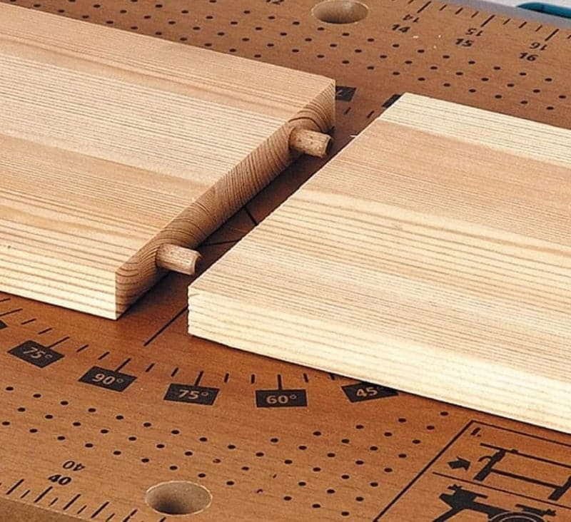 木ダボキット（6mm×60個、8mm×34個、10mm×22個）、ダボマーカー6個、ドリルビット深さ停止カラー3個、六角レンチ付き - 家具つなぎ用