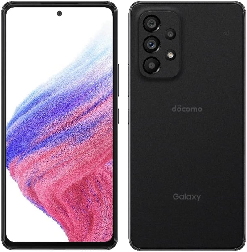 SIMロック解除済み docomo Galaxy A53 5G SC-53C ブラックスマートフォン