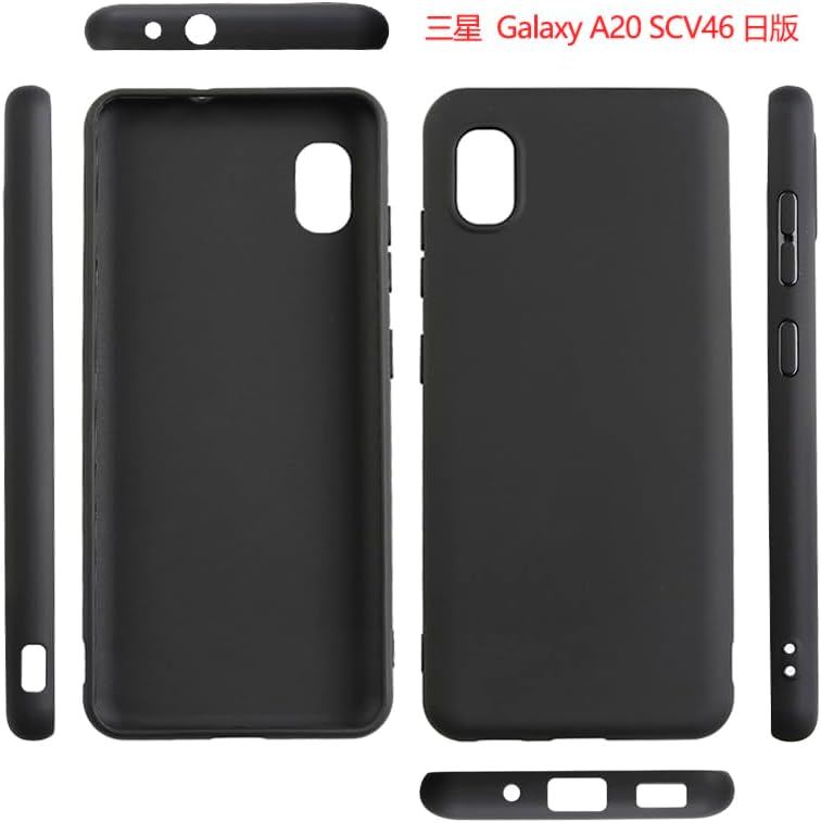 Galaxy A21 SC-42A / A20 SC-02M 用 ブラック 薄型 TPUケース 軽量 耐衝撃
