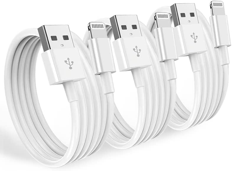 MFI認証 iPhone 充電器 ケーブル 1.8m 3本セット 急速充電対応