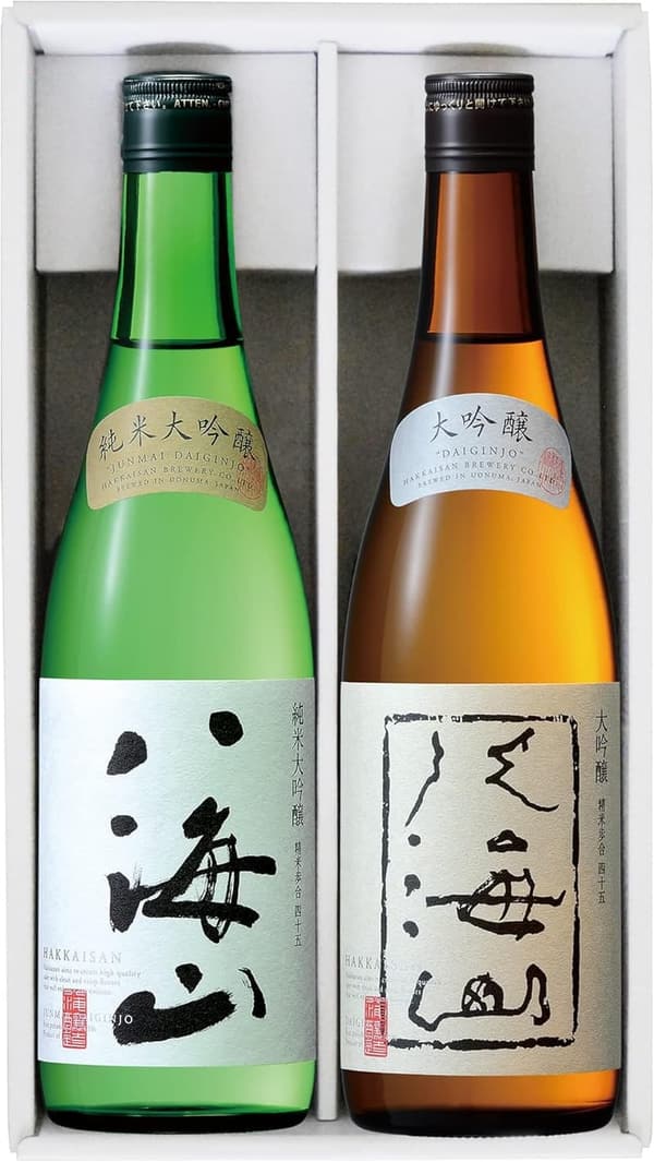 八海山 大吟醸・純米大吟醸 日本酒2本ギフトセット 720ml