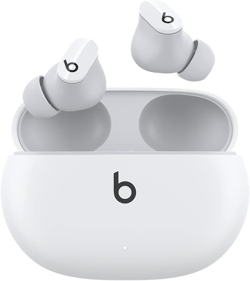 ワイヤレスノイズキャンセリングイヤホン Beats Studio Buds - IPX4耐汗仕様、8時間再生、Apple・Android対応 - ホワイト