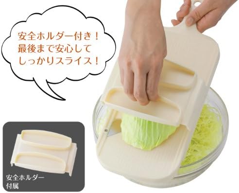キャベツ丸ごとスライス可能な日本製ワイドスライサー A-75608