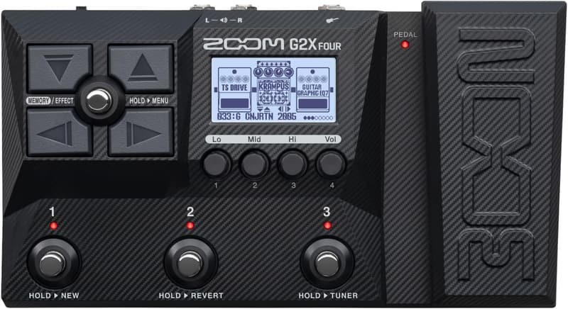 ギター用 マルチレイヤーIR機能搭載エフェクター ZOOM G2X FOUR ブラック