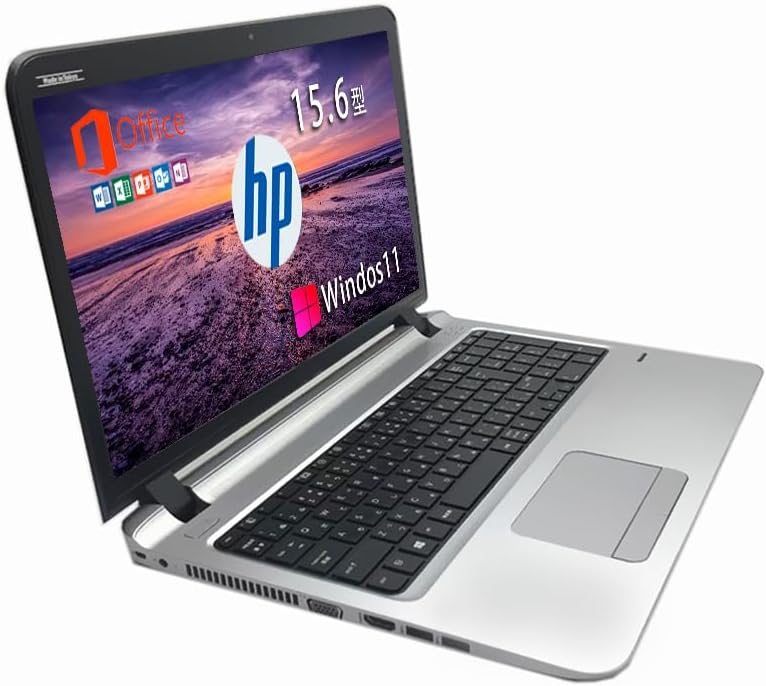整備済みHP ProBook 450 G3 15.6インチノートパソコン / Win11 / MS Office 2019 / 8GBメモリ / SSD 256GB