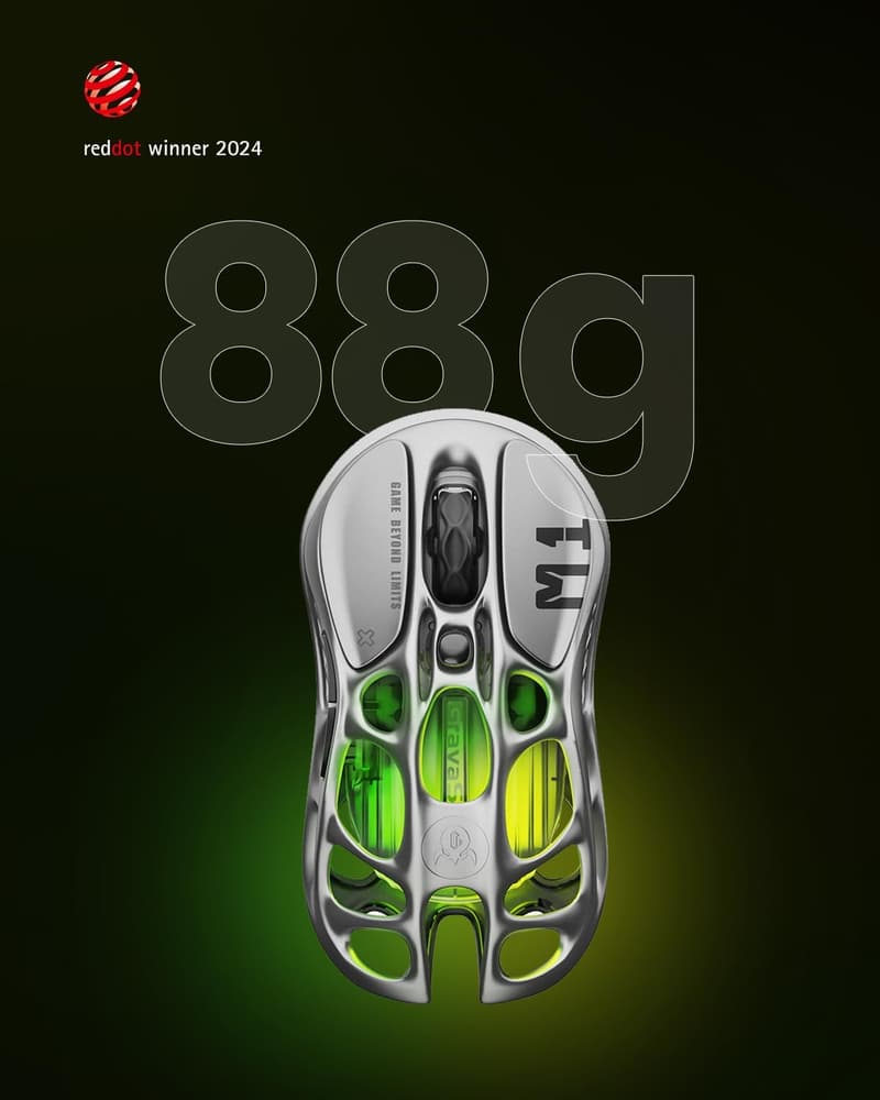 Mercury M1 Pro ゲーミングマウス 軽量88g 無線/有線 26000DPI RGB マグネシウム合金 充電式【Red Dot デザイン賞受賞】
