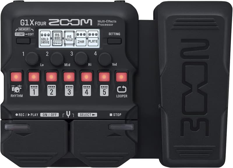 ギター用マルチエフェクター ZOOM G1X FOUR - 70種エフェクト・リアルタイムコントロールペダル付き