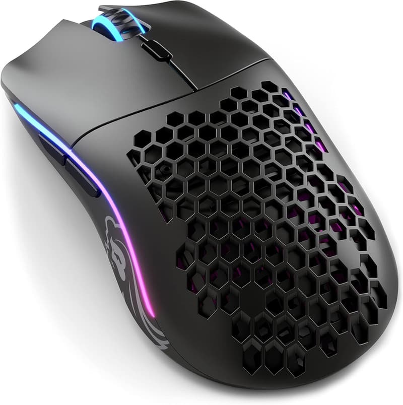 超軽量65gワイヤレスゲーミングマウス Model O- ブラック 19000DPIセンサー搭載