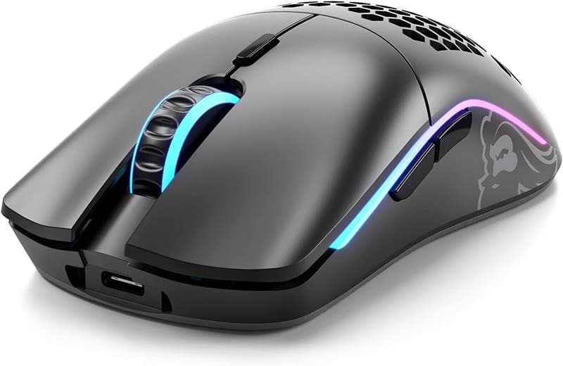 超軽量65gワイヤレスゲーミングマウス Model O- ブラック 19000DPIセンサー搭載