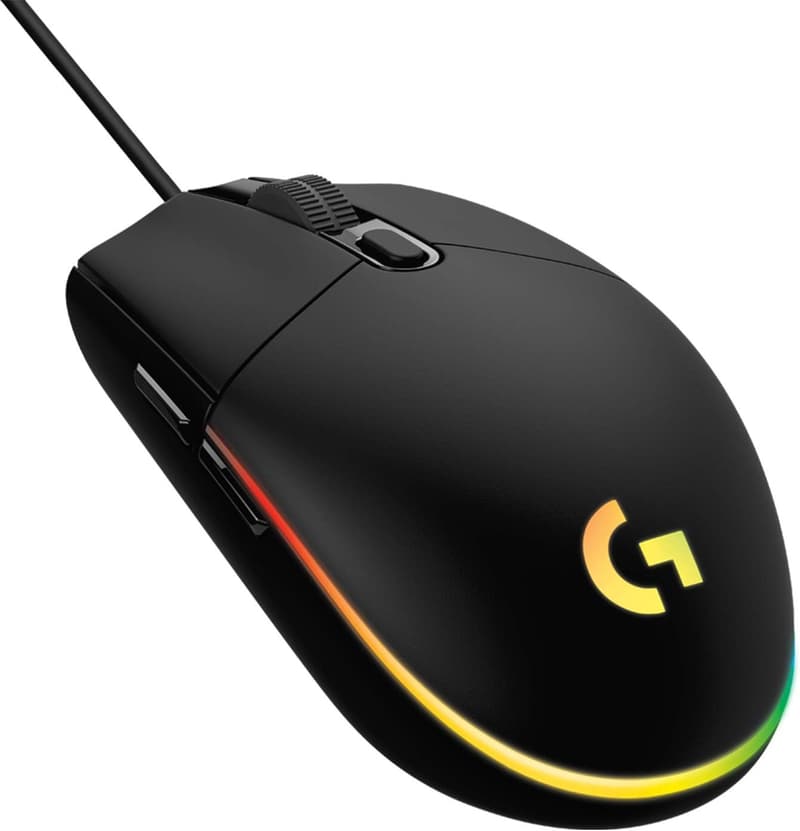 ファイナルファンタジーXIV推奨 Logicool G203 有線ゲーミングマウス ブラック LIGHTSYNC RGB 6ボタン