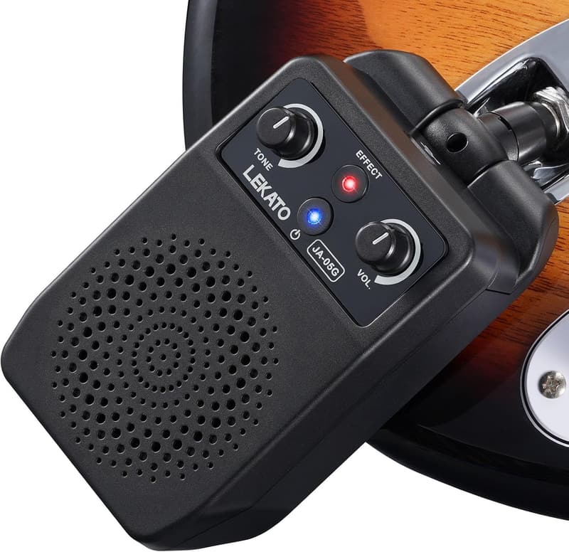 Bluetooth対応小型5Wギターアンプ-4種類のエフェクト搭載・軽量・充電式