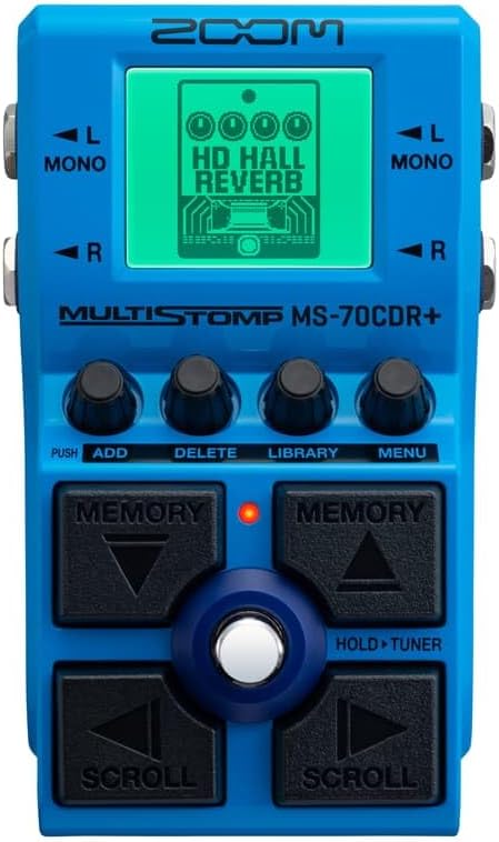 マルチストンプペダル ZOOM MS-70CDR+ ブルー 149種類のエフェクト内蔵