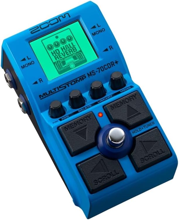 マルチストンプペダル ZOOM MS-70CDR+ ブルー 149種類のエフェクト内蔵