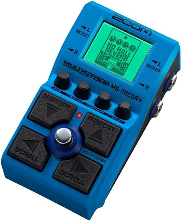 マルチストンプペダル ZOOM MS-70CDR+ ブルー 149種類のエフェクト内蔵