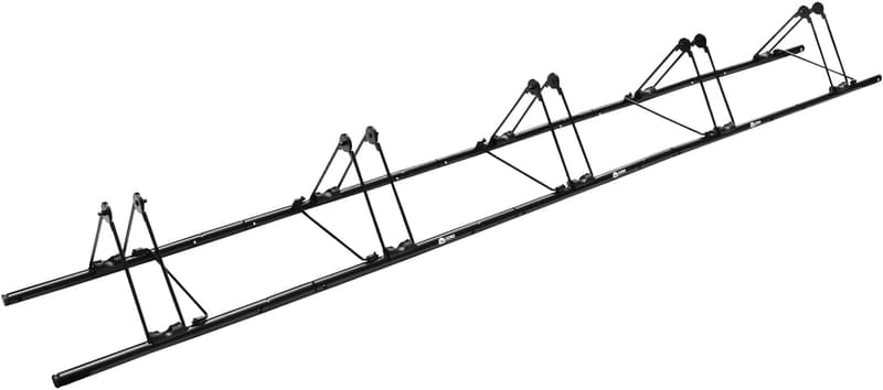 自転車5台用倒れ防止サイクルスタンド・屋外用(ブラック)