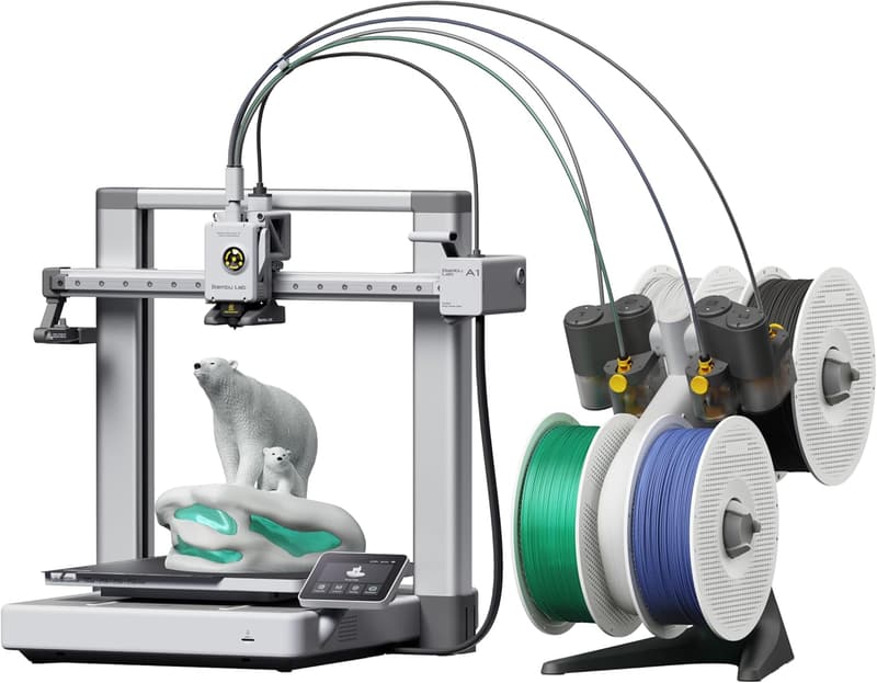 Bambu Lab A1 Combo 3Dプリンター（AMS lite付属）高精度・静音造形、256mm³造形サイズ