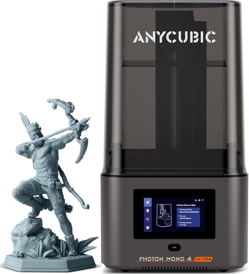 ANYCUBIC Photon Mono 4 Ultra 10K光造形3Dプリンター 日本語対応 7インチHDモニター 153.4*87*165mm印刷サイズ